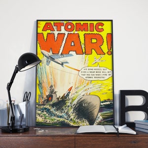 Atomic War Poster Cold War Vintage Propaganda - High Quality Reproduction