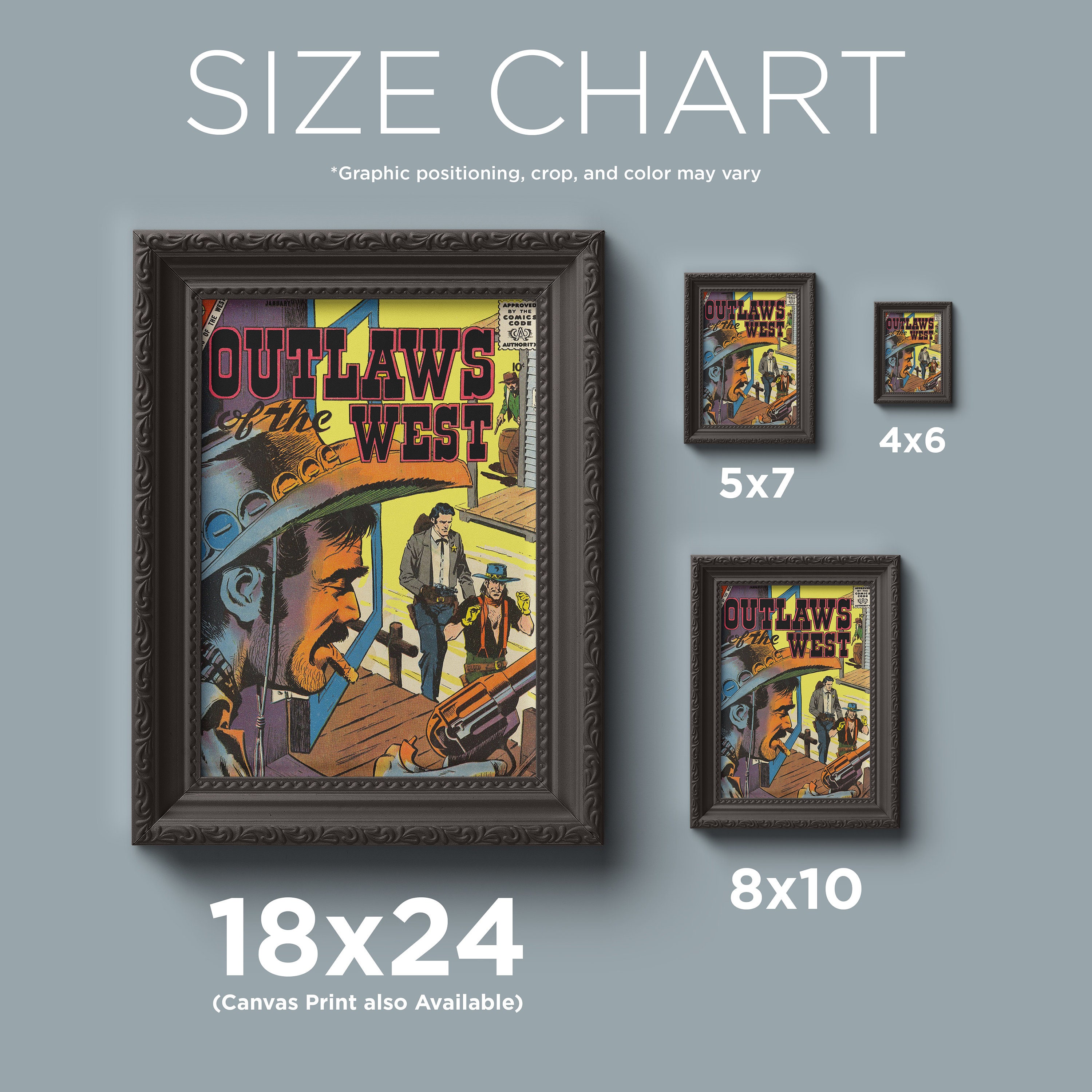 Vintage Western Poster - Outlaws of the West Vintage Wild West Poster ...