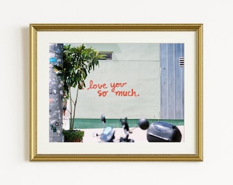 I Love You So Much Mural Print: Austin Texas 35mm Film Art