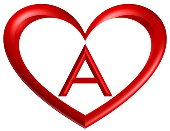 8x10 5 Inch Red Heart Shaped Printable Banner Letters And Numbers