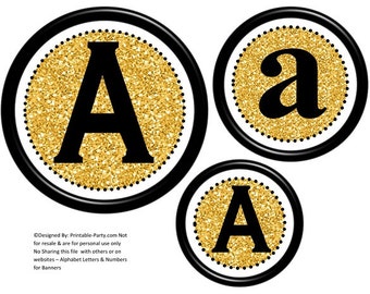 6 inch circle black gold glitter printable banner etsy denmark