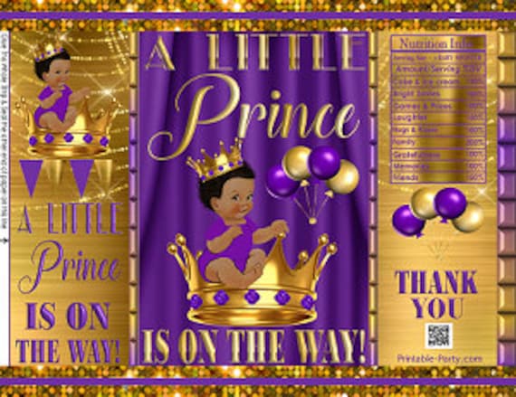 Printable Candy Bar Wrappers Royal Prince Sleep Red Gold African