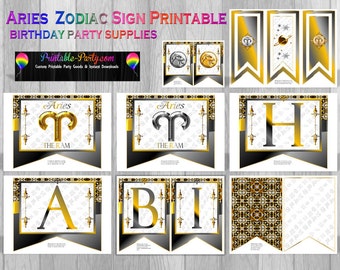 Aries Zodiac Sign Astrology Party Supplies