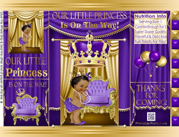 purple gold baby shower theme