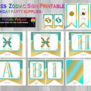 Pisces Zodiac Sign Astrology Party Supplies
