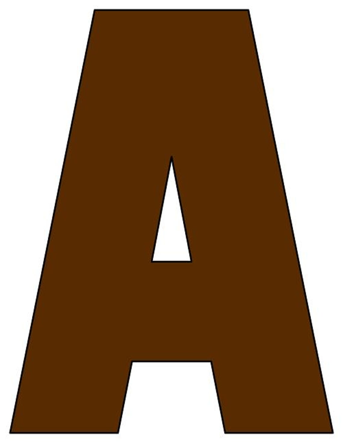 8x10.5 Inch Brown Printable Alphabet Letters - Etsy