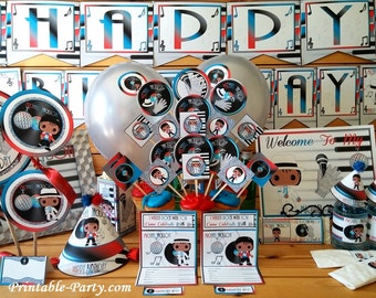 Printable PDF Inspired By M.J. Rock With You Themed Birthday Decorations