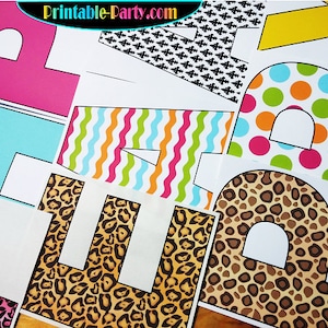 8x10.5 Inch Black Printable Alphabet Letters - Etsy