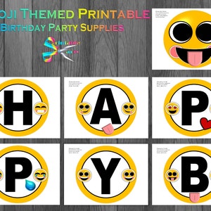 Emoji Printable Party Supplies