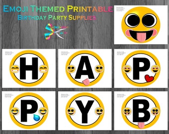 Emoji Printable Party Supplies