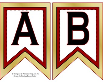 5x8 inch swallowtail gold burgundy black printable banner etsy