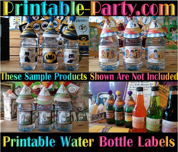 Printable Water Bottle Labels Vintage Luxury Bow Diamond -   Printable  water bottle labels, Water bottle labels, Bottle labels
