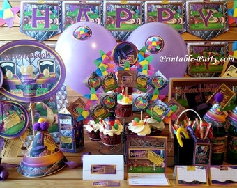 Chocolate Factory Theme Printable Party Supplies Decorations Candyland