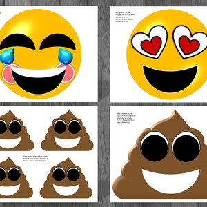 Emoji Printable Party Supplies - Etsy