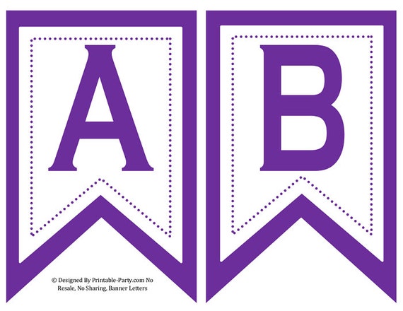 5x8 Inch Swallowtail Purple Printable Banner Letters Etsy 5x8 Inch Swallowtail Purple Printable Banner Letters Etsy