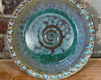 Wheel Thrown Stoneware Pie Plate