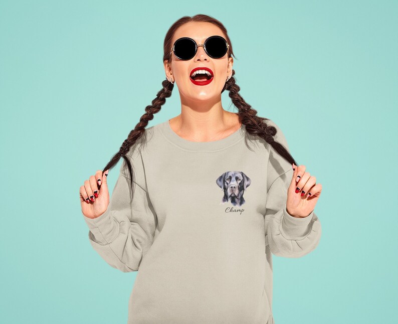 Personalized Black Labrador Retriever Sweatshirt Labrador Etsy UK