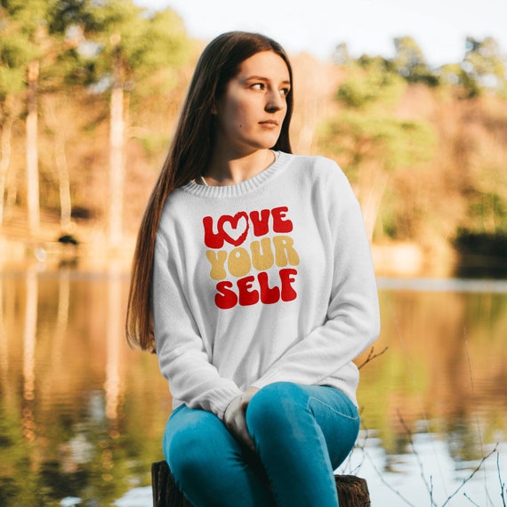 Love Yourself Sweatshirt: Retro Valentine's Day Crewneck - Etsy