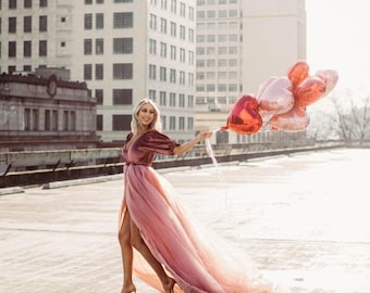 The Emmy Dress in Mauve --- Magical dresses for wedding, maternity, photos, photography, evening