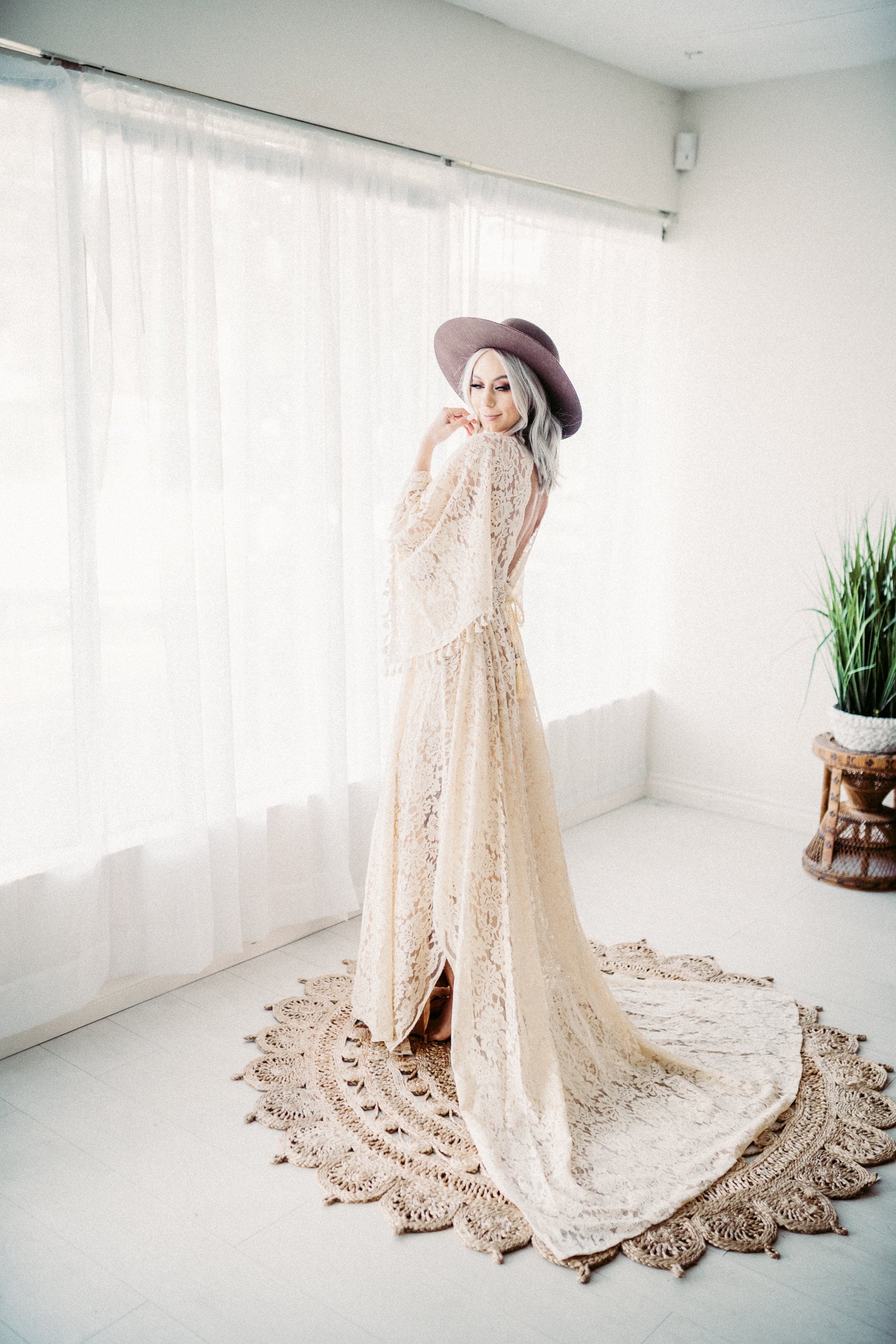 PRE ORDER -beige Clover BOHO Dress - Vintage Lace Dress for PRE ORDER -beige Clover BOHO Dress - Vintage Lace Dress for