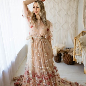 Meadow Robe RTS Ready To Ship BOHO Dress Sheer image 10