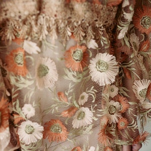 Orange Feather BOHO Dress Preorder image 2