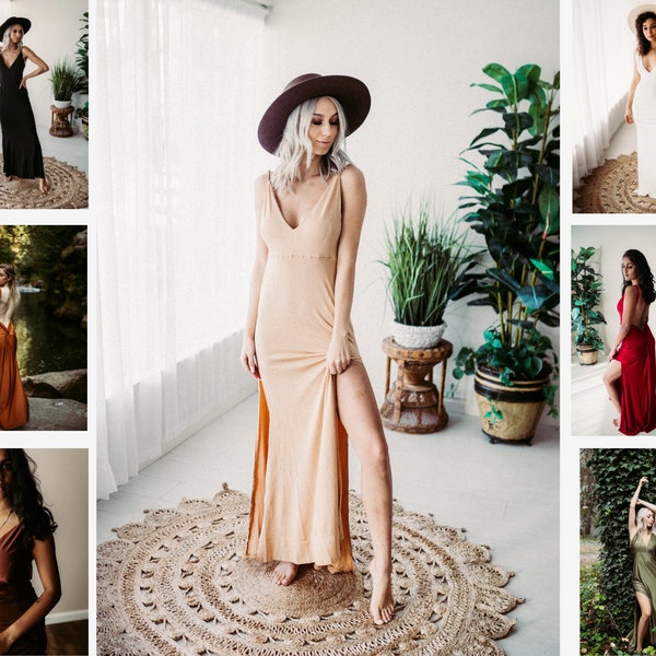 Low Cut Wedding Dresses Etsy