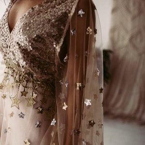 PRE ORDER Gold Star Dress Magical dresses for Special moments, wedding, maternity, photos, photography, evening image 4