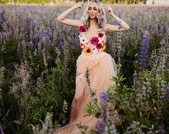 Fields of Flowers Dress - Magical dresses for Special moments, wedding, maternity, photos, photography, evening