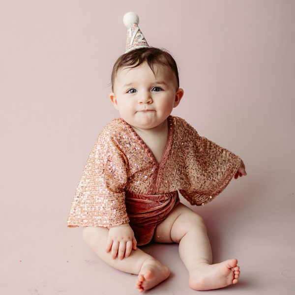 Baby Sequin Romper Etsy