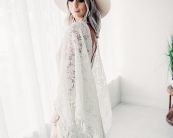 White Velvet Dress-pre-order - Flutter Dress vintage lace- BOHO Dress*