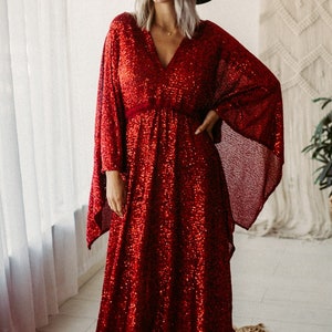 Sparkle Red Dress Deposit Preorder image 6