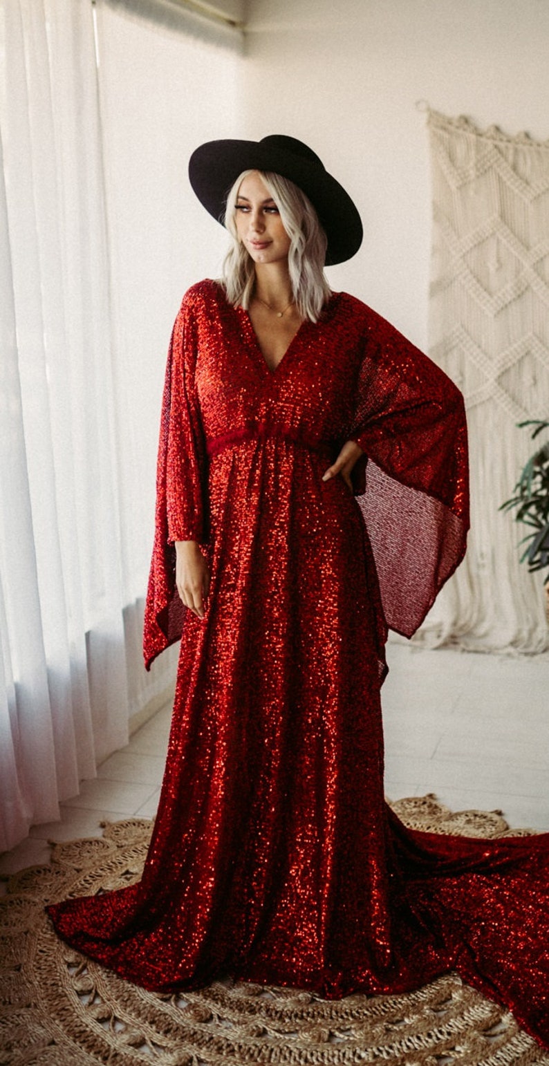 Sparkle Red Dress Deposit Preorder image 6