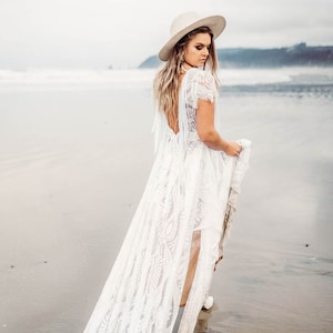 Wildling Dress-pre-order - Flutter Dress lace- BOHO dress