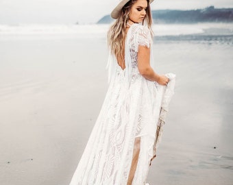 Wildling Dress-pre-order - Flutter Dress lace- BOHO dress