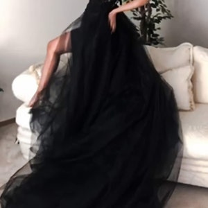 Black Smoke Dress Magical dresses for Special moments, wedding, maternity, photos, photography, evening image 3