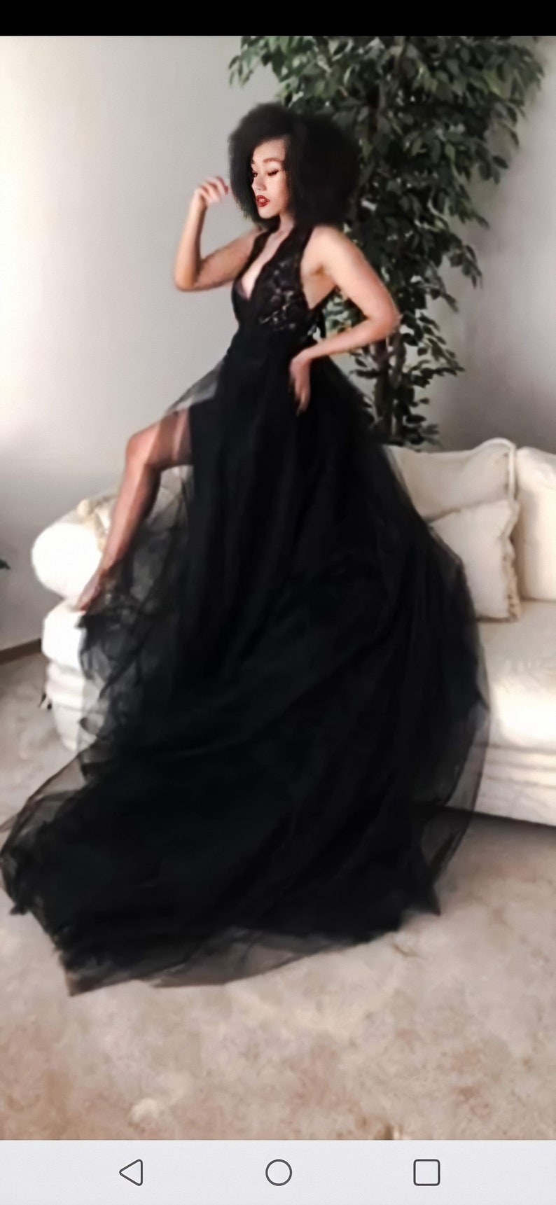 Black Smoke Dress Magical dresses for Special moments, wedding, maternity, photos, photography, evening image 3