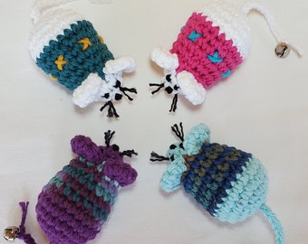 Crochet Catnip Toys for Cats, Pet Supplies and Pet Toys, Amigurumi Mouse