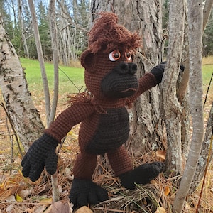 Sasquatch Crochet Pattern, BigFoot, Amigurumi, Yeti, Handmade Doll, Digital Download, Crochet, Sasquatch, Pattern, Black, Brown