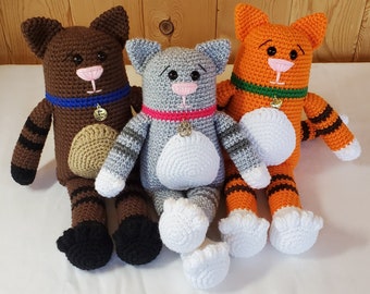 My Pet Kitty Crochet Pattern, Amigurumi Cat Digital Download