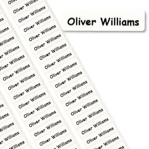 Peel & Stick Labels Printed Property Name Labels Tapes Tags Perfect for naming School stationery and sports accessories