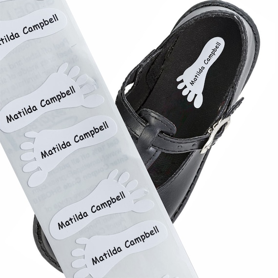 School shoe name labels