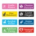 thumbnail image 2 of Personalised Water Bottle Labels – Dishwasher & Waterproof, Navy Blue, FunnyBone™ Stickers 2 of 4