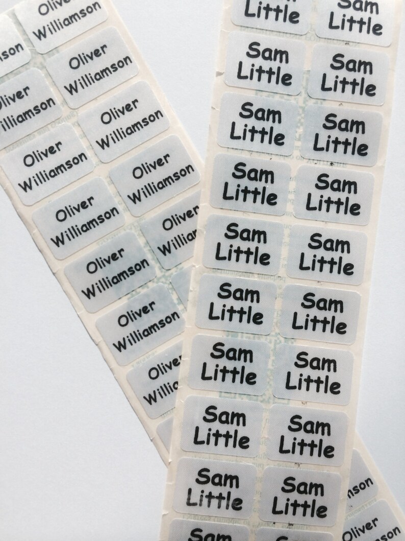 Mini Name Tapes/labels IRONON School Uniform Tags Precut Etsy