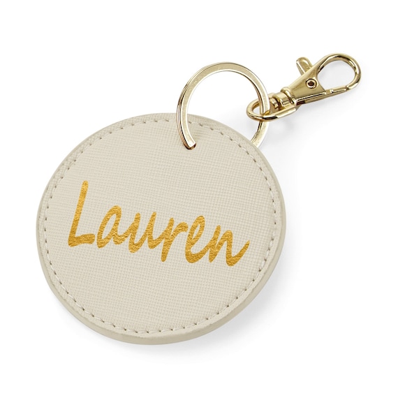 Keychain - Rectangle - The World is my oyster - Leather Keychain - Rectangle - The World is my oyster - Leather