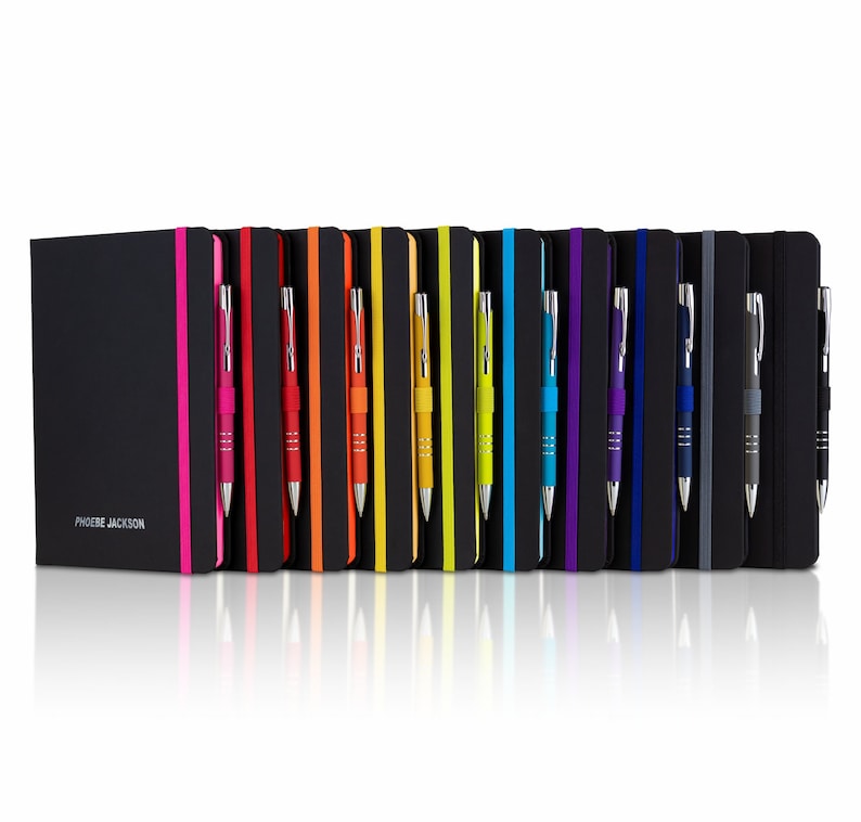 A5 Notebook and Pen / Personalized Notebook Printed With Name Etsy Australia