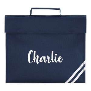 Cartable personnalisé avec nom imprimé, ces cartables personnalisés sont parfaits pour l'école Bleu marine Navy Blue