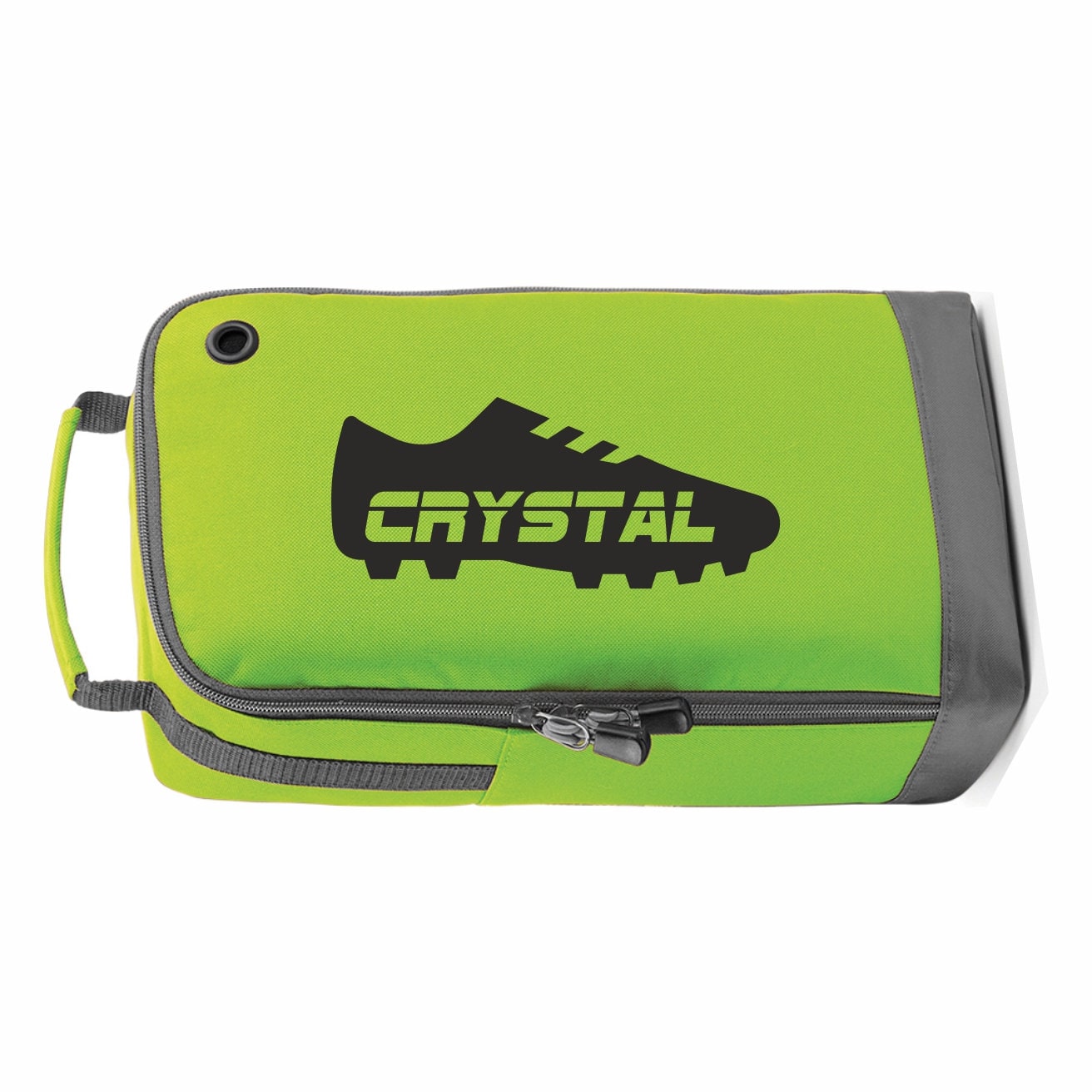 Personalized Football/Soccer/Rugby Boot/Shoe Bag /Sports Printed with boot design and name -  Perfect for School or Club use - MARL GREY