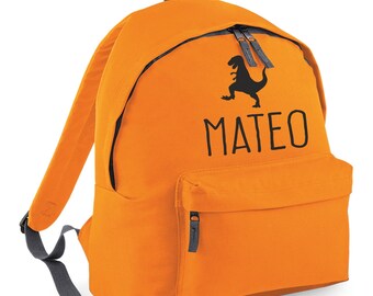 Orange colour school bag online