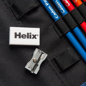 Colouring Pencils and HB Pencils in a Wrap Case Personalized with Name Navy Blue image 5